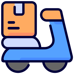 Delivery bike icon