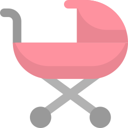 Baby stroller icon