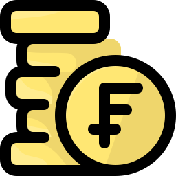 Swiss franc icon