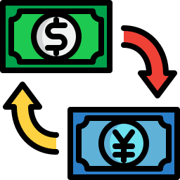 Money exchange icon