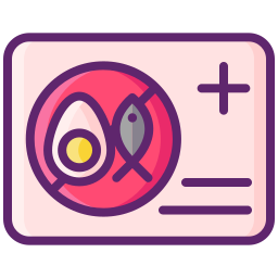 Allergy card icon