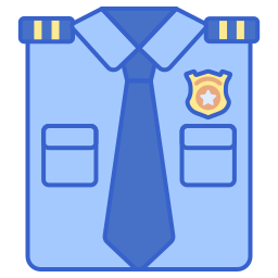 uniforme policial Ícone