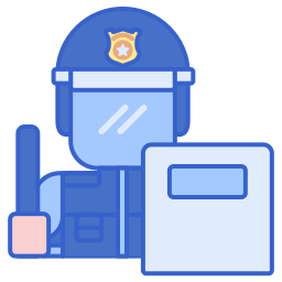 Riot police icon