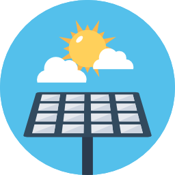 Solar panel icon