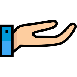 offene hand icon