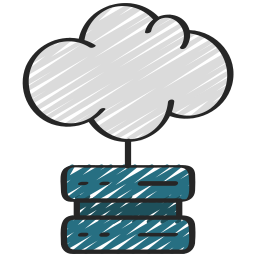 serveurs cloud Icône