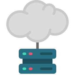 Cloud servers icon