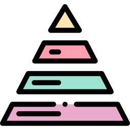 Pyramid chart icon