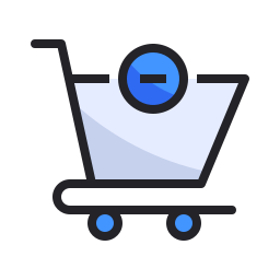 Trolley cart icon