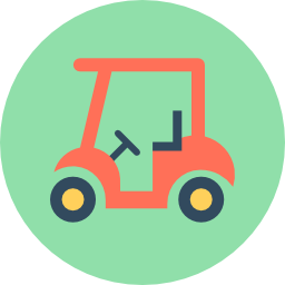 Golf cart icon