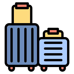 Travel luggage icon