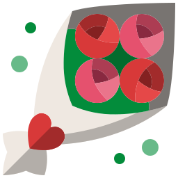 Flower bouquet icon