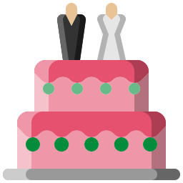 Wedding cake icon