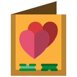 Wedding card icon