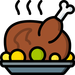 Roast food icon