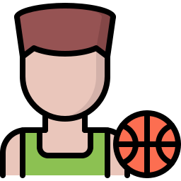 Basketball player icon