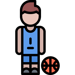 Basketball player icon