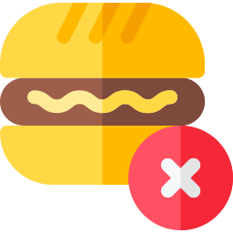 No fast food icon