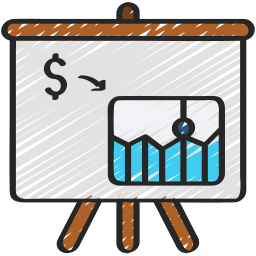 apresentação financeira Ícone