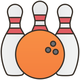 attrezzatura da bowling icona