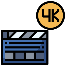 film 4k ikona