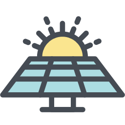 Solar panel icon