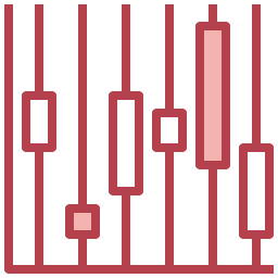 gráfico de ações Ícone