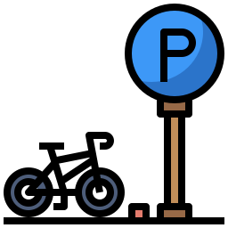 parcheggio bici icona