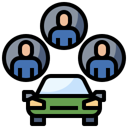 Car sharing icon