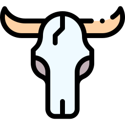 stier schedel icoon