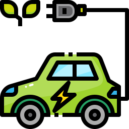 Eco car icon