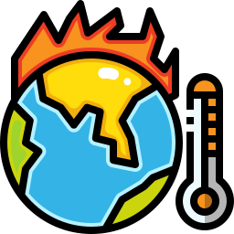 réchauffement climatique Icône