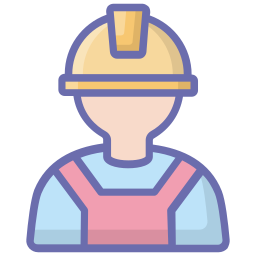 Construction worker icon