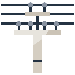 poteau électrique Icône