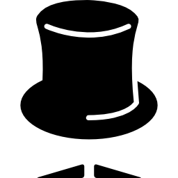 Hat with moustache icon