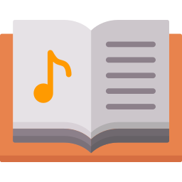 livre de musique Icône