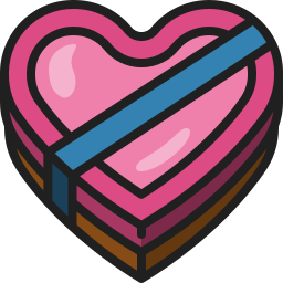 Heart box icon