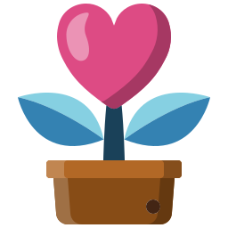 planta do amor Ícone