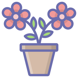 Flower pot icon