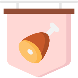 Butcher shop icon