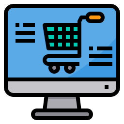 Online shopping icon