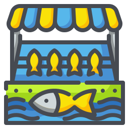 Fish market icon