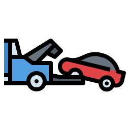 Car trailer icon