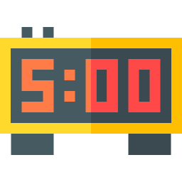 Digital alarm clock icon