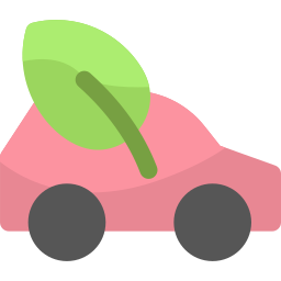 Eco car icon