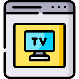 télévision en ligne Icône