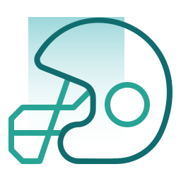 Rugby helmet icon