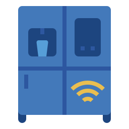 Smart refrigerator icon