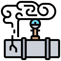 tuyau de gaz Icône