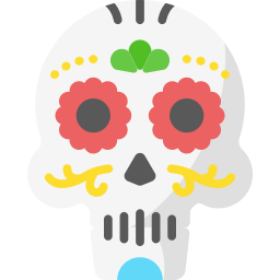 Mexican skull icon